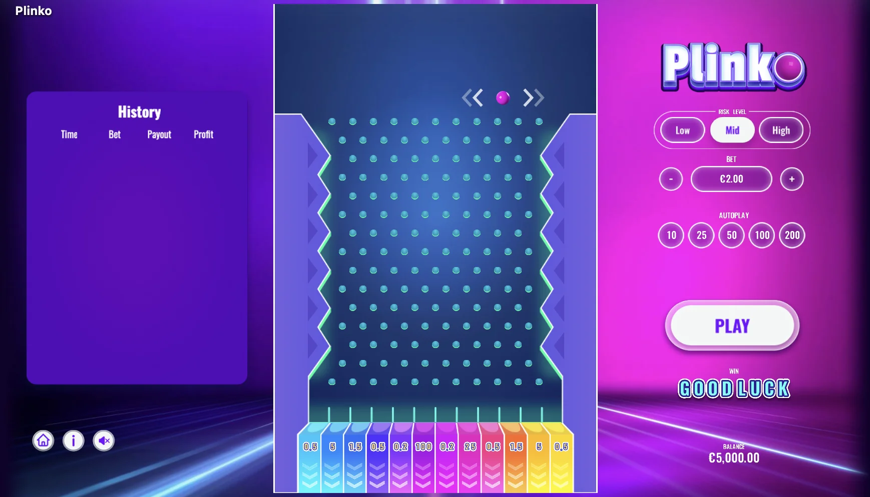 Plinko Geldspiel